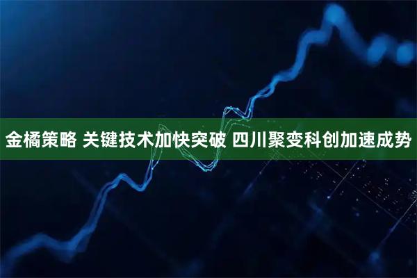 金橘策略 关键技术加快突破 四川聚变科创加速成势